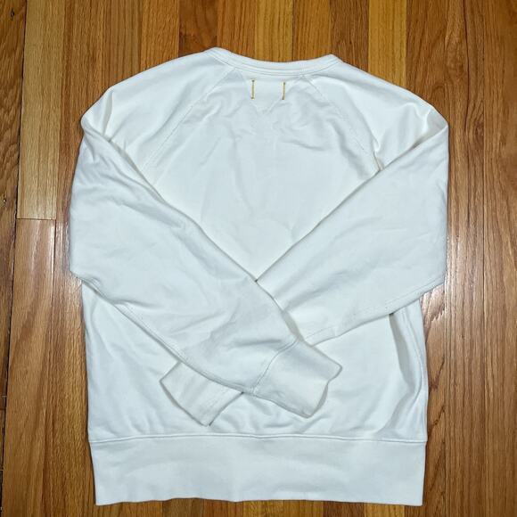 LL Bean Todd Snyder Organic Cotton Sweatshirt Mt Katahdin Graphic Ivory Small - Picture 7 of 9